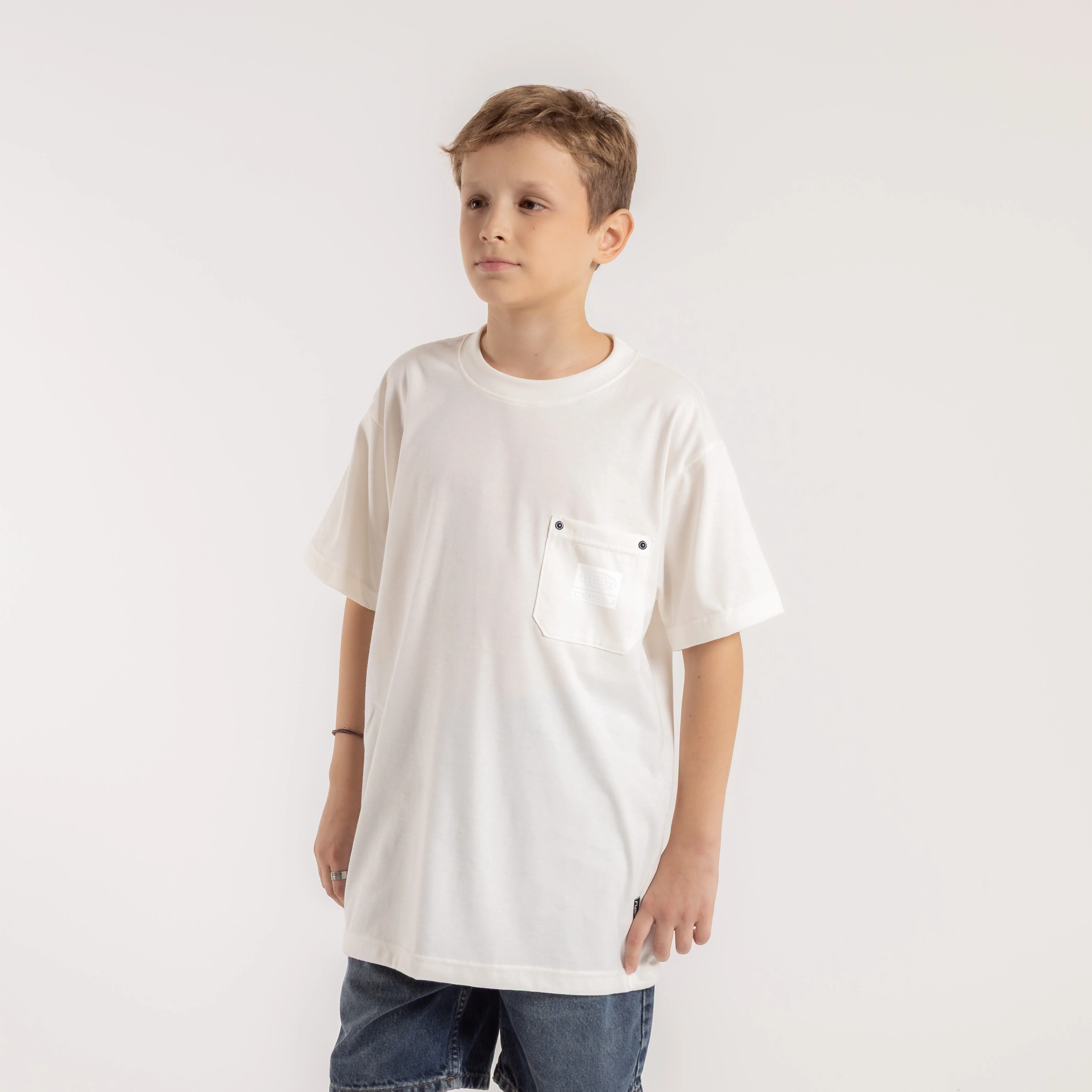 Remera Mc Rusty Stezei Serie 3 Tee Jr Ecru