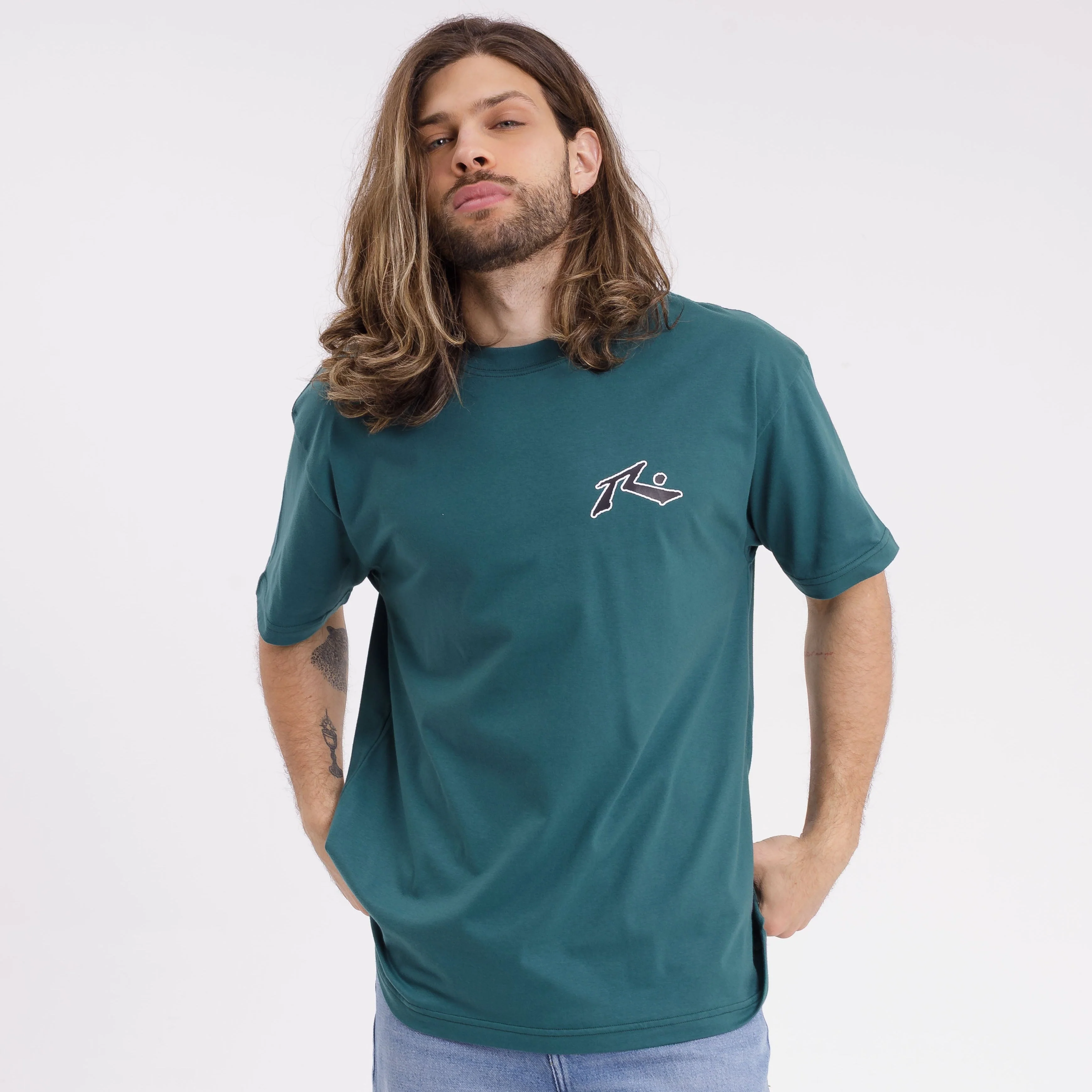Remera Mc Rusty Competition 2.0 Tee Megabig Green B/Black