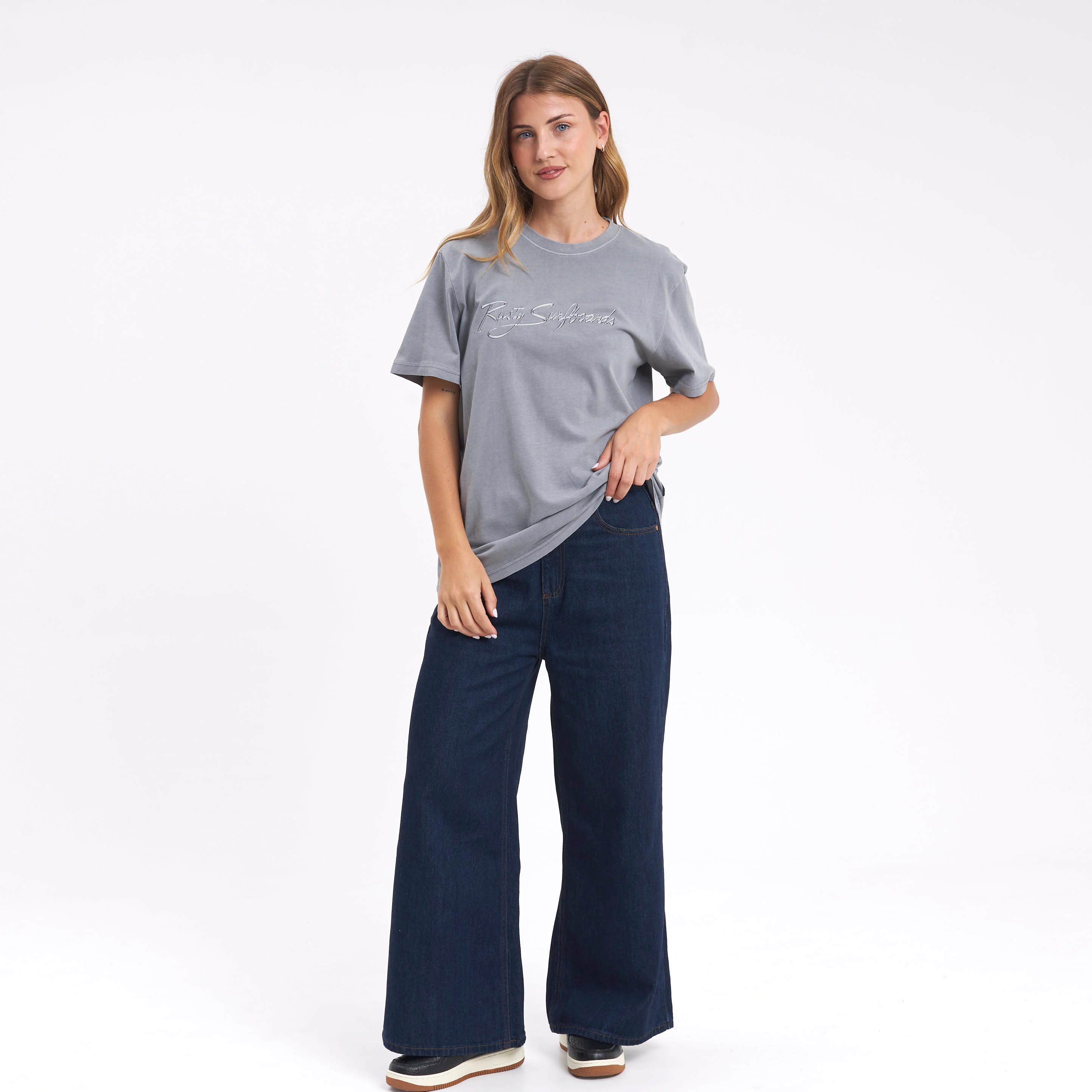 Remera Mc Rusty Bright Rusty Signature Tee Ld Grey - Image 4