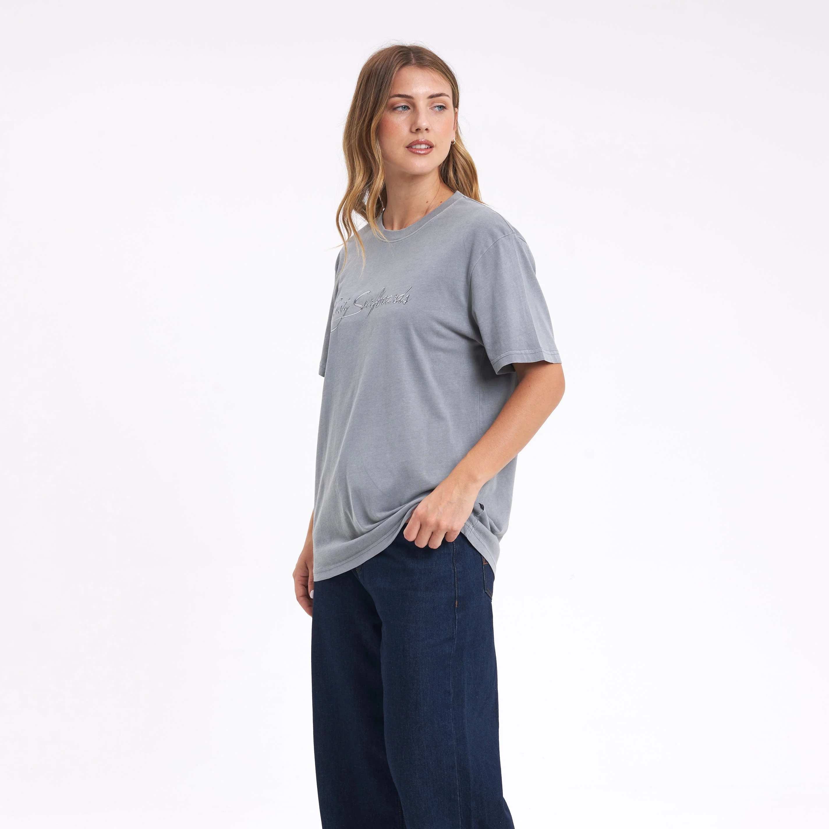 Remera Mc Rusty Bright Rusty Signature Tee Ld Grey - Image 5