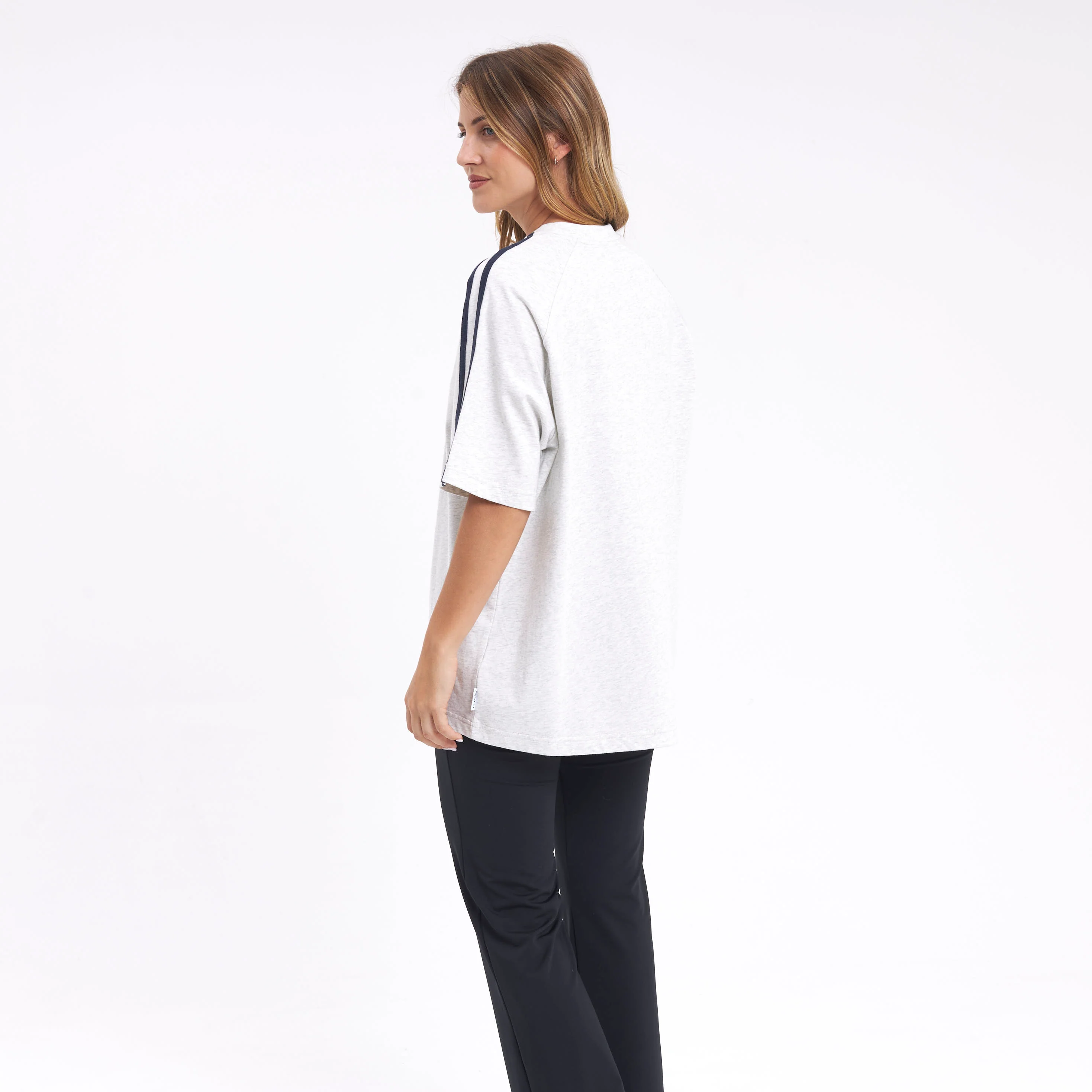Remera Mc Rusty All Saint Collegiate Oversize Tee Ld Grey Marle - Image 7