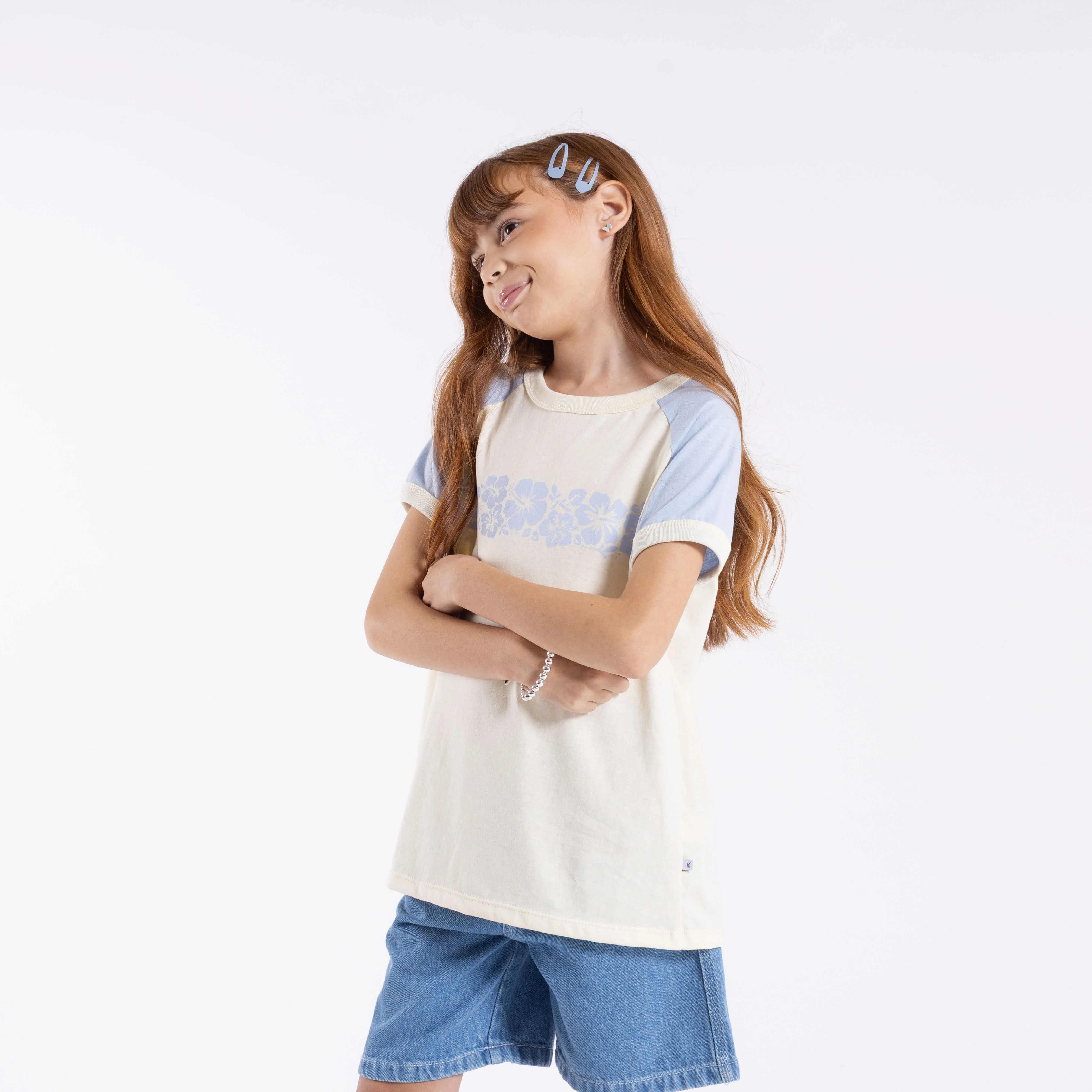 Remera Mc Rusty Beau Colourz Oversized Tee Girls Kentucky Blue - Image 2