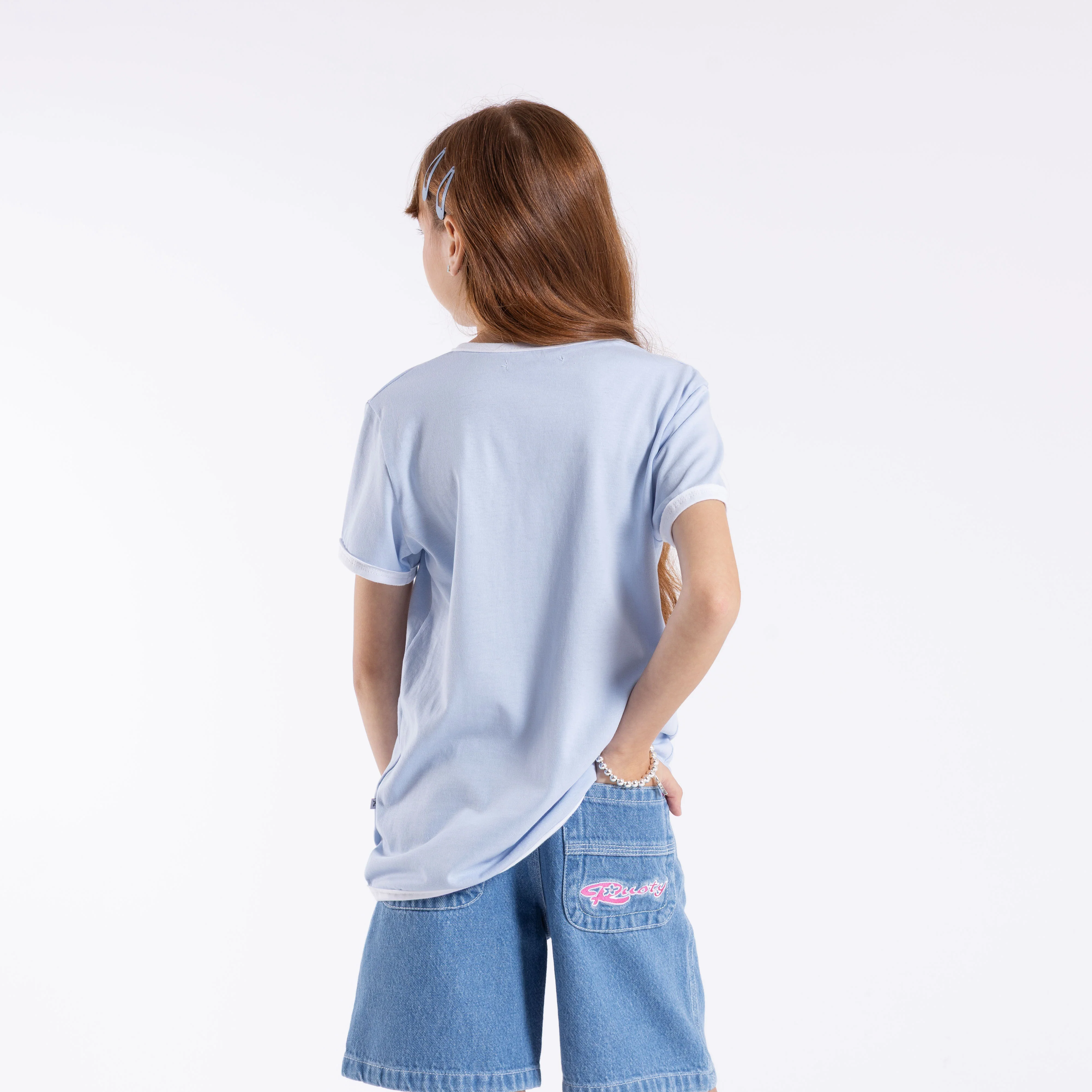 Remera Mc Rusty Sunset Wishes Ringer Tee Girls Kentucky Blue - Image 4