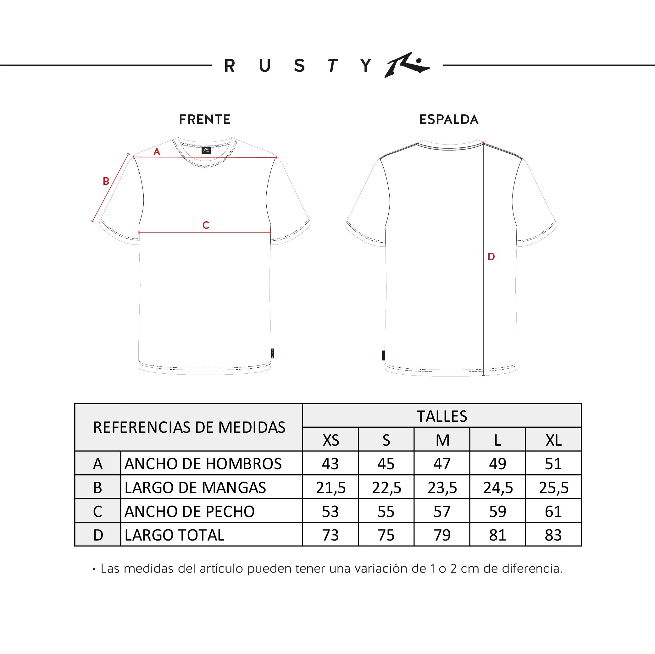 Remera Rusty Jetsetter Navy Blue - Image 5