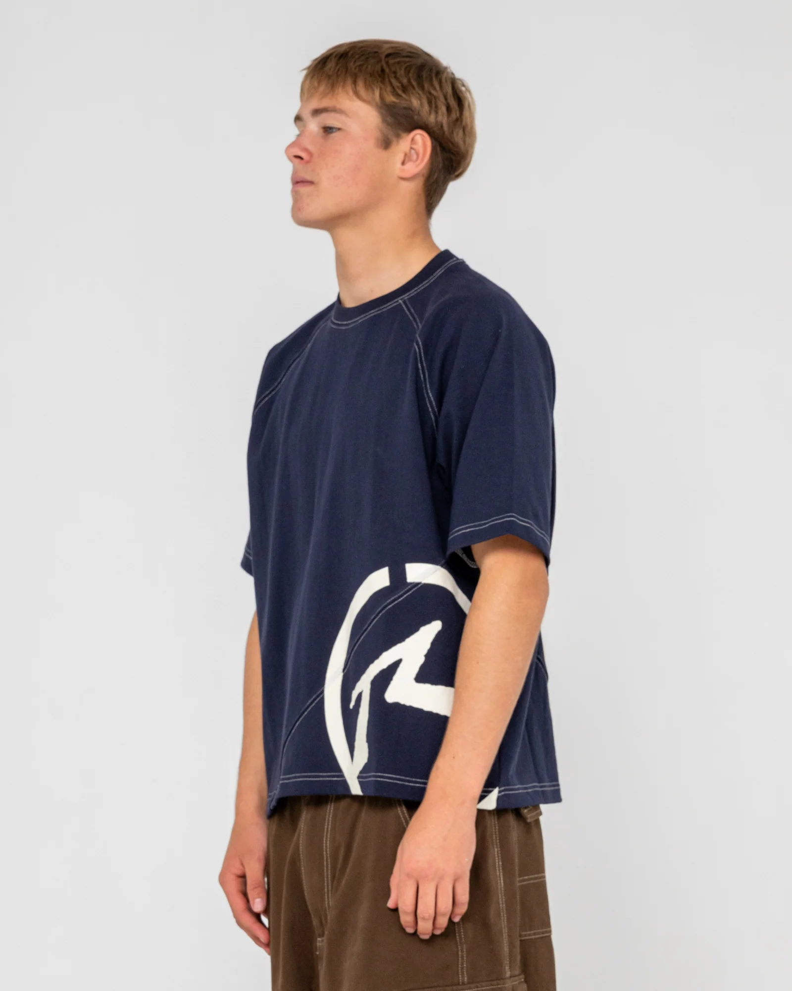 Remera Mc Rusty Pablo Short Sleeve Heavy Tee Navy Blue - Image 2