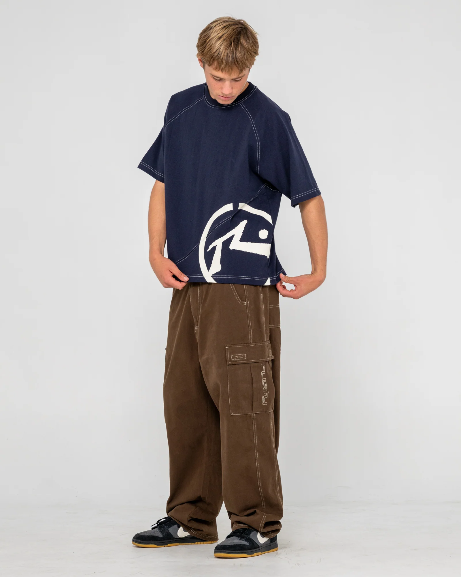 Remera Mc Rusty Pablo Short Sleeve Heavy Tee Navy Blue - Image 3