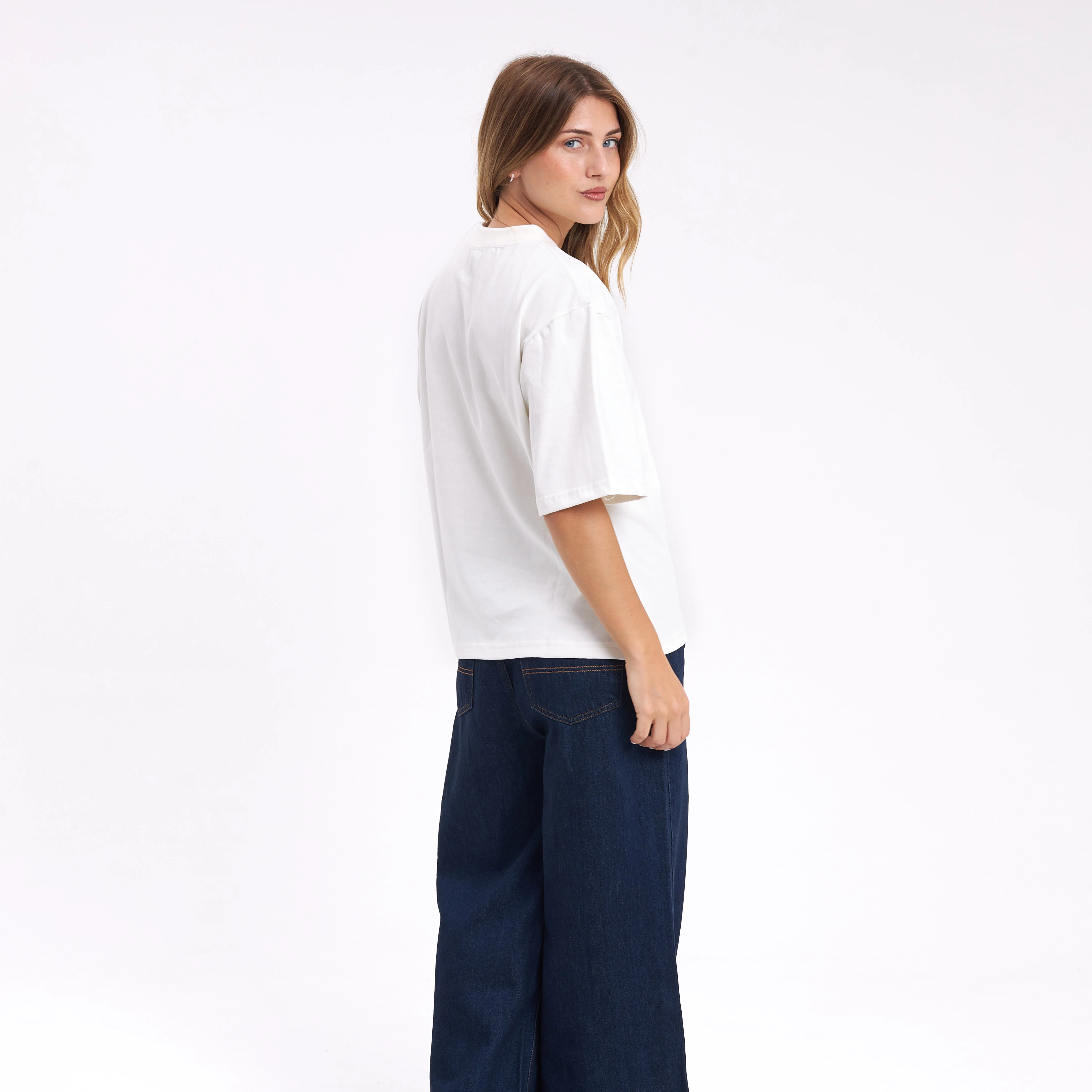 Remera Mc Rusty Essentials Crop Boxy Fit Tee Ld Off White - Image 6