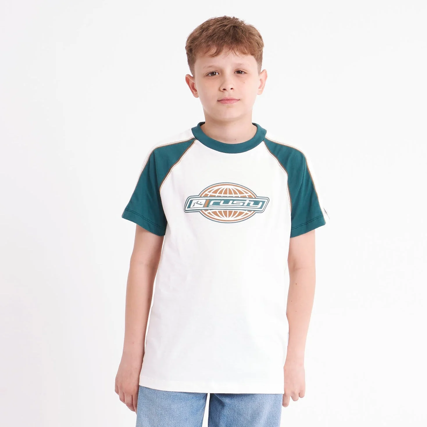 Remera Mc Rusty World Logo Tee Jr Off White - Image 2