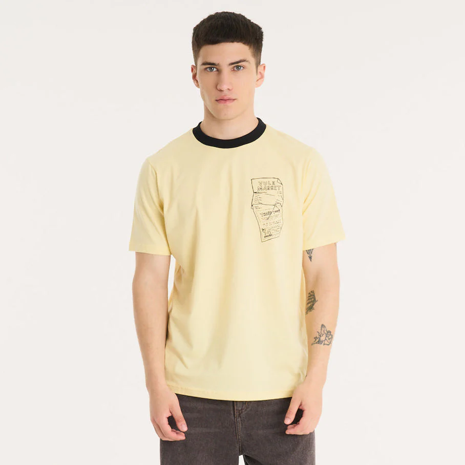 Remera Mc Vulk Market Tee Pastel Yellow - Image 3