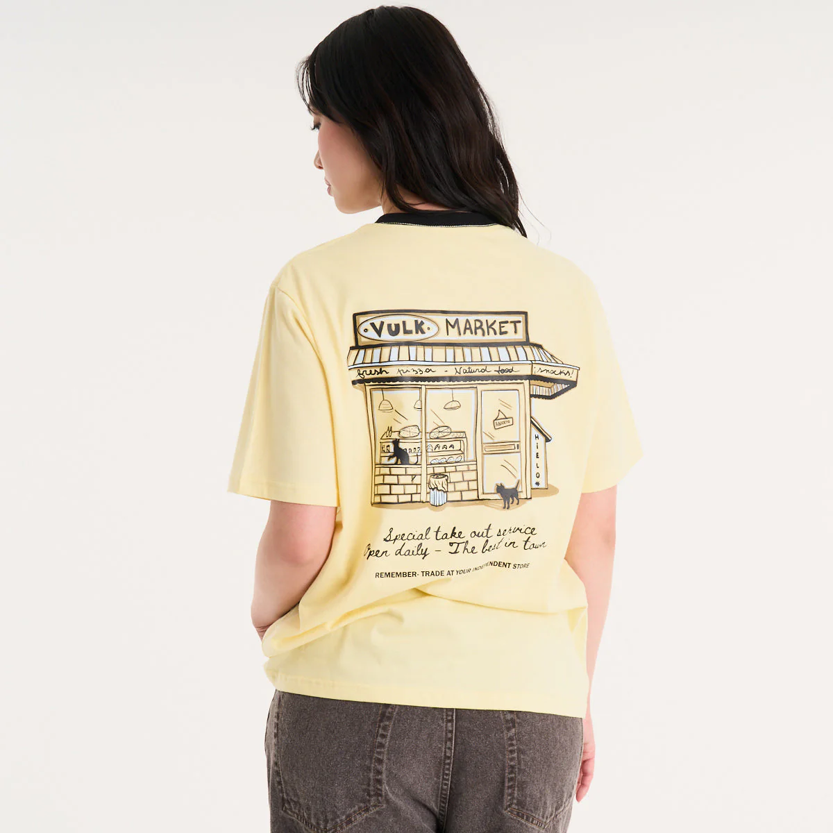 Remera Mc Vulk Market Tee Pastel Yellow - Image 5