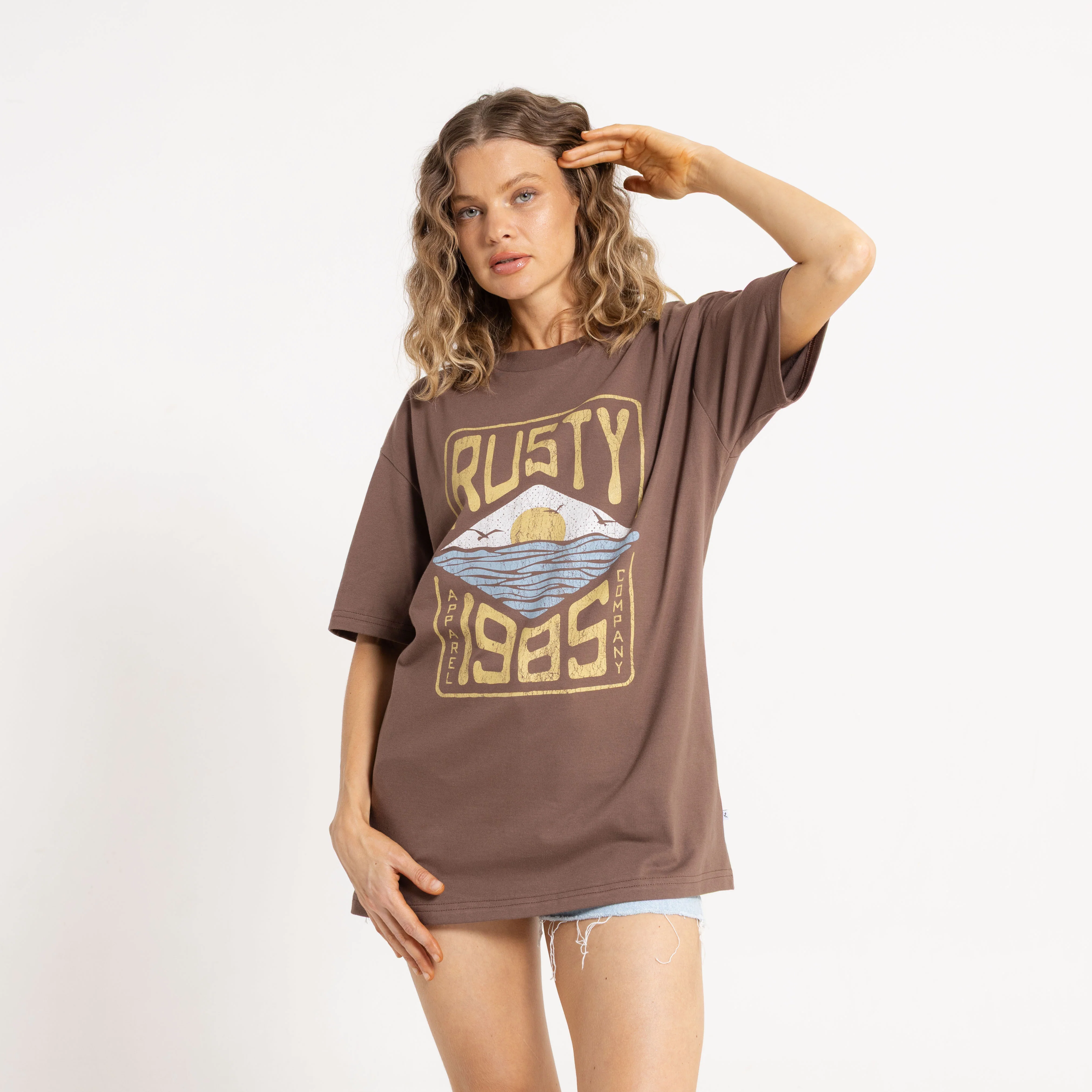 Remera Mc Rusty All In A Dream Oversize Tee Ld Pinecone