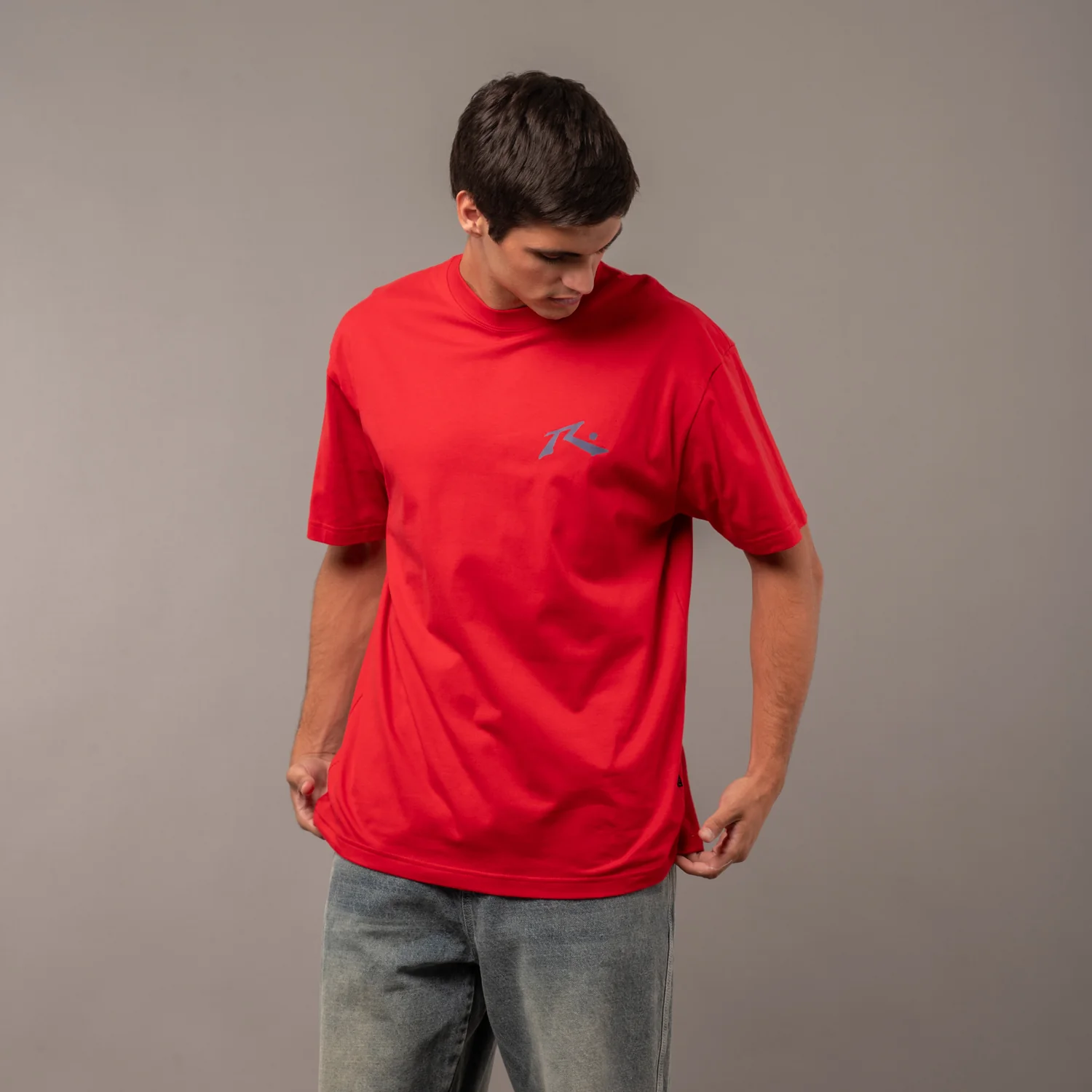 Remera Rusty Competition X Red/Navy Blue - Image 3