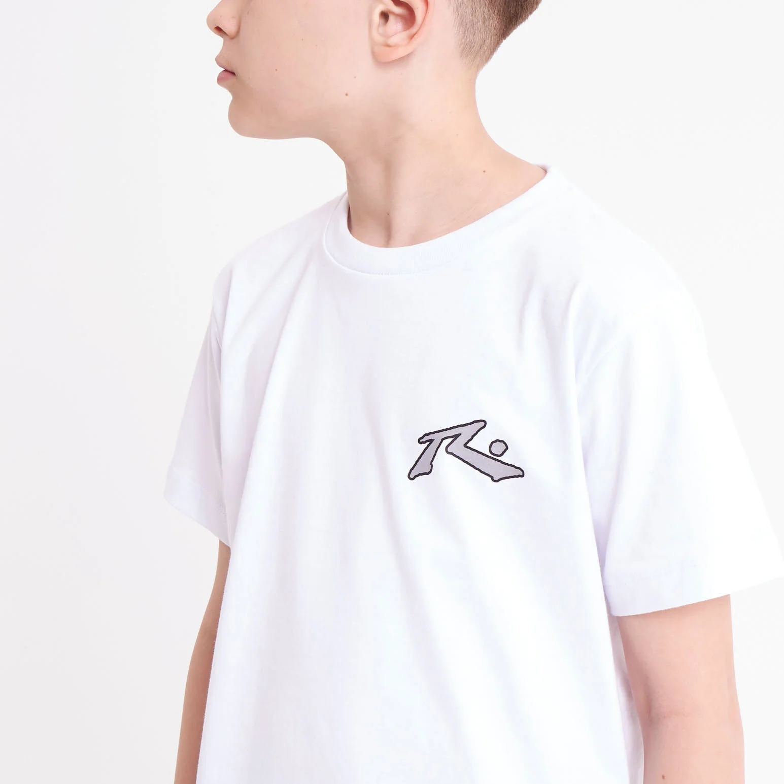 Remera Mc Rusty Competition 2.0 Tee Jr White/Grey - Image 3