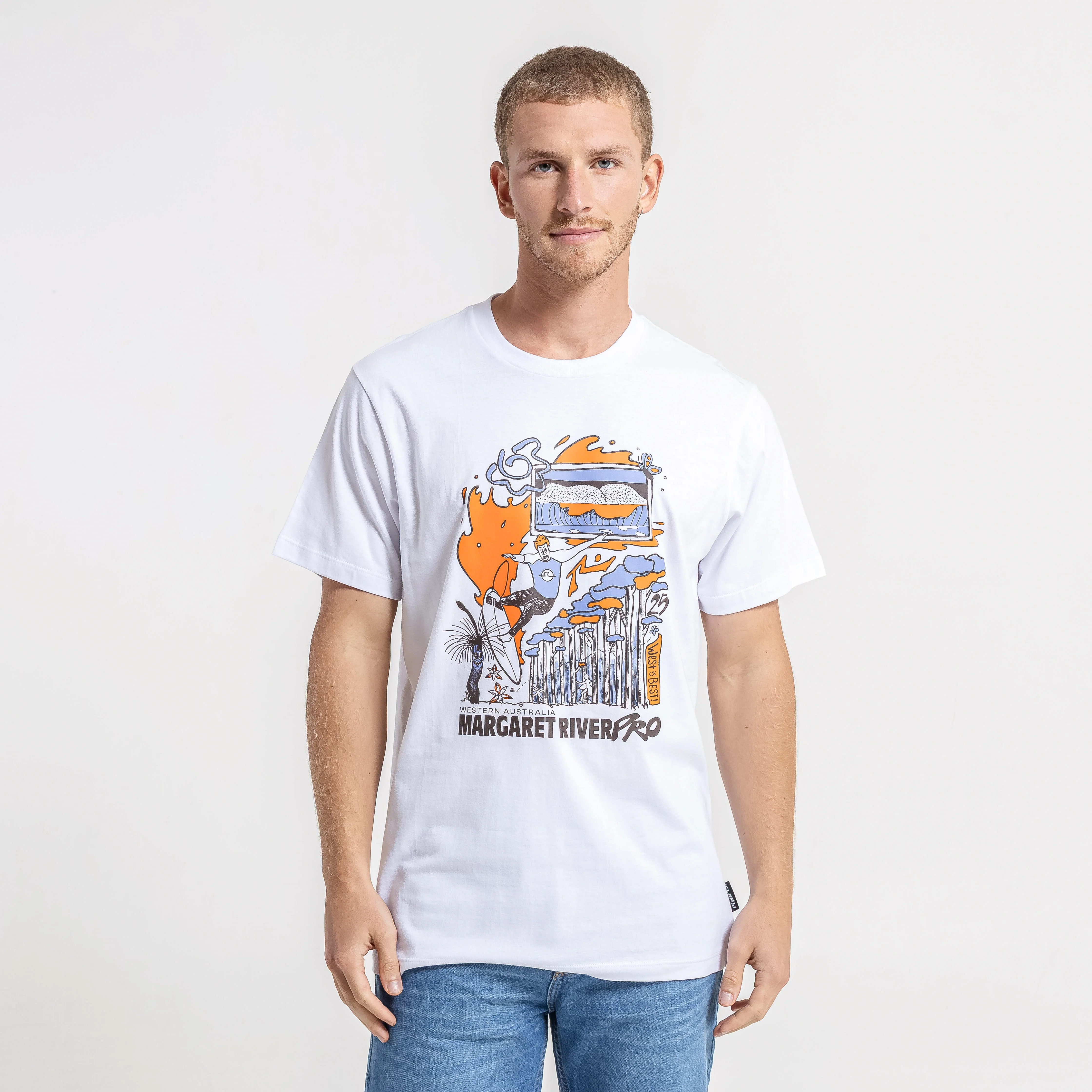 Remera Mc Rusty Margaret River 25 Serie 2 Tee White