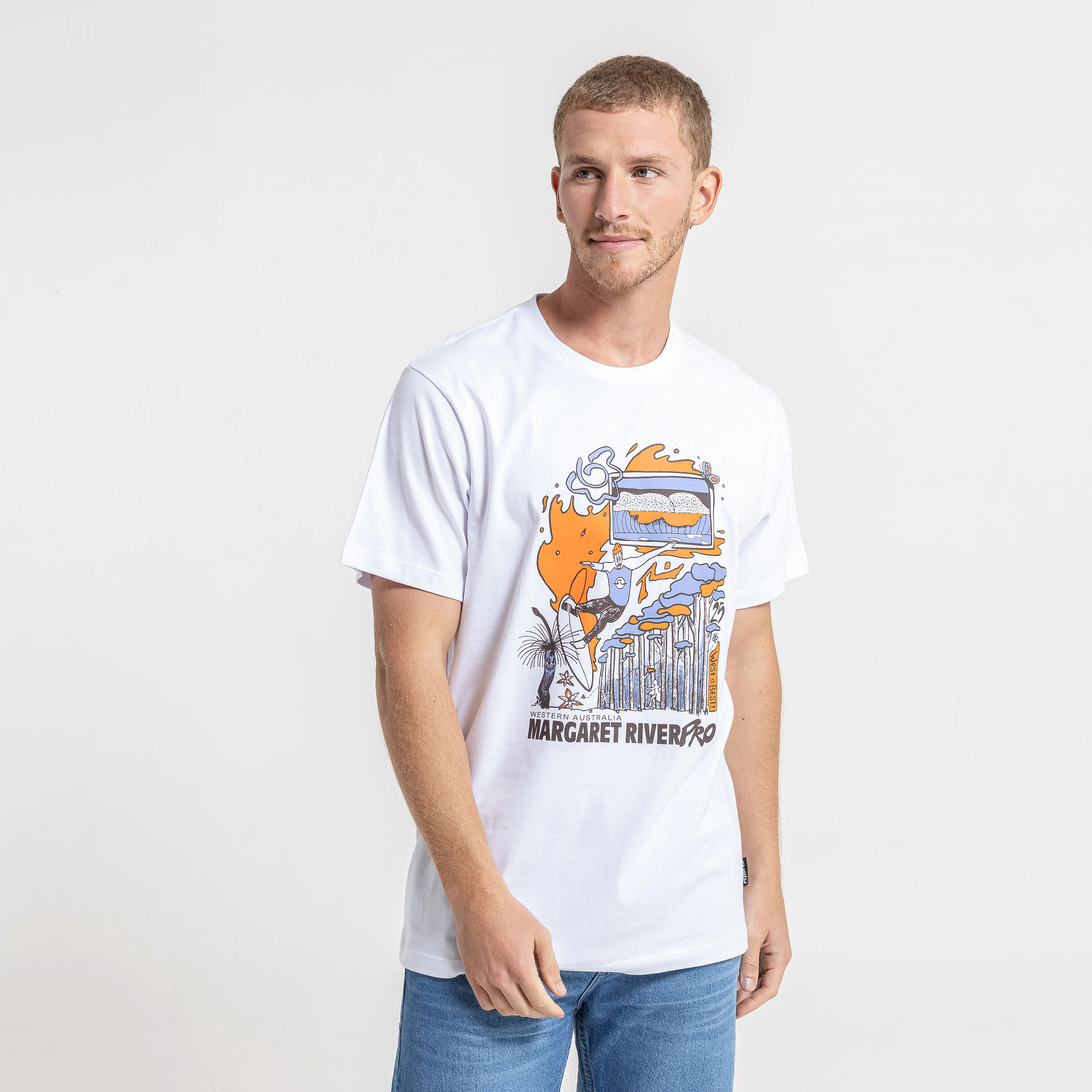 Remera Mc Rusty Margaret River 25 Serie 2 Tee White - Image 2