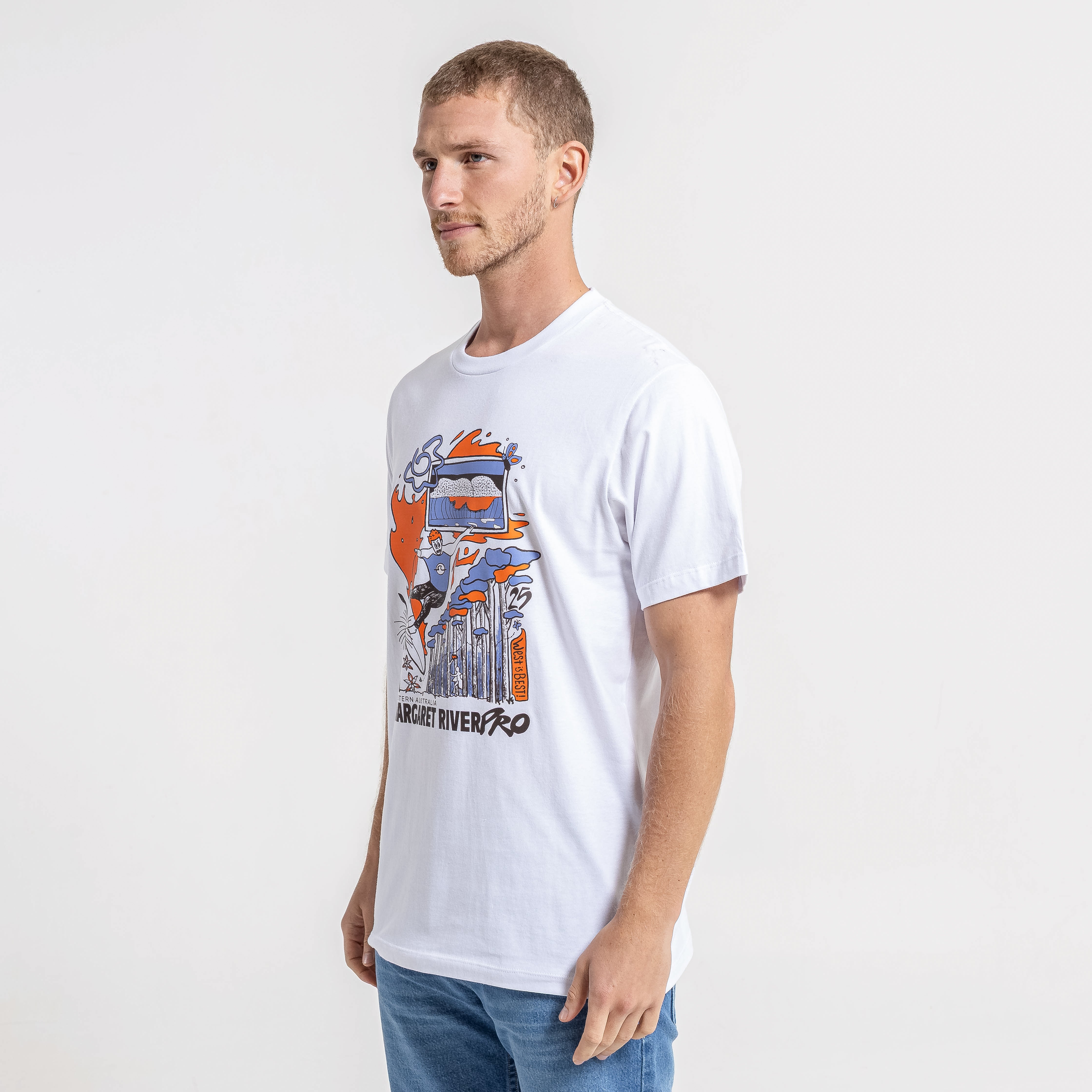 Remera Mc Rusty Margaret River 25 Serie 2 Tee White - Image 3