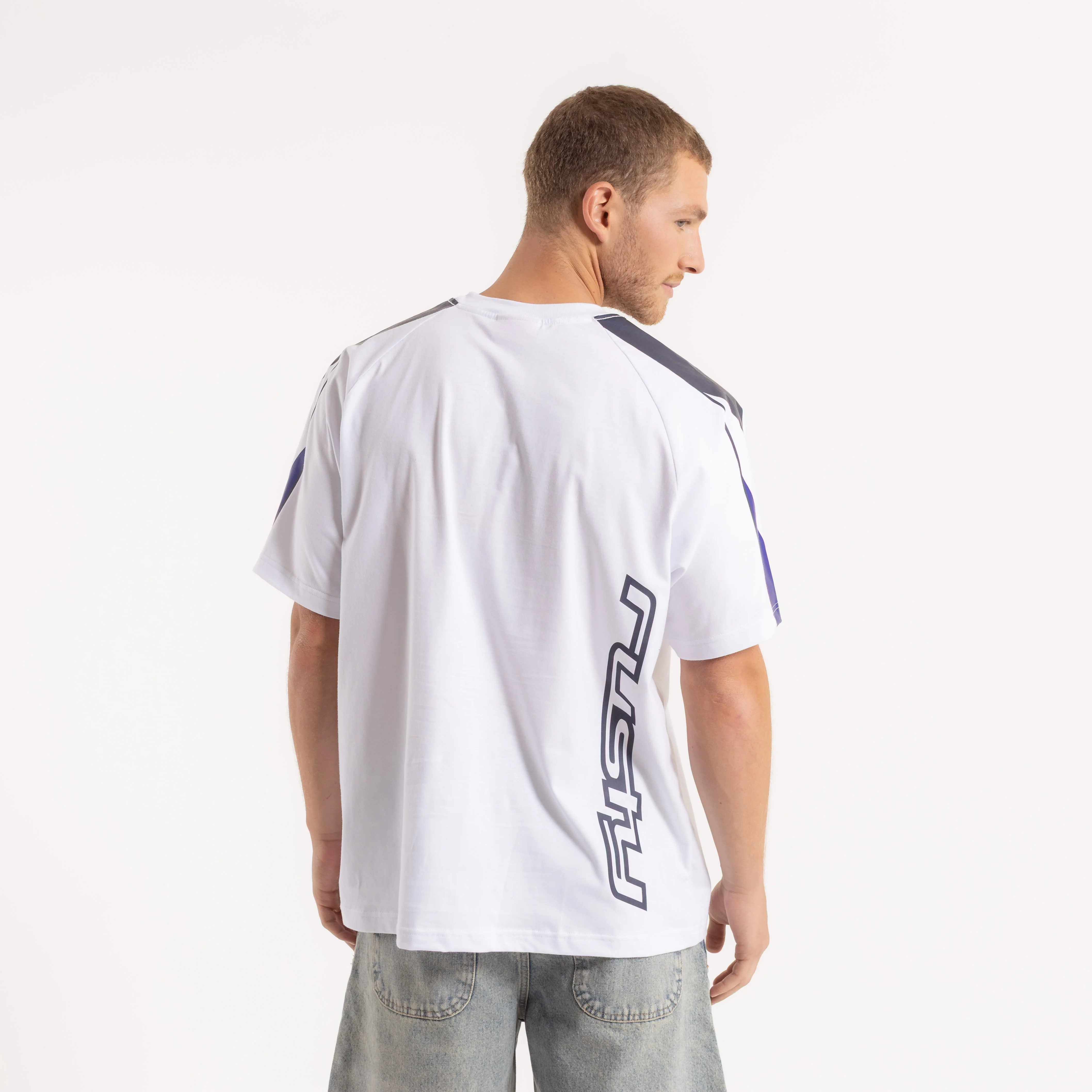 Remera Mc Rusty Rally Tee White/Navy Blue - Image 3