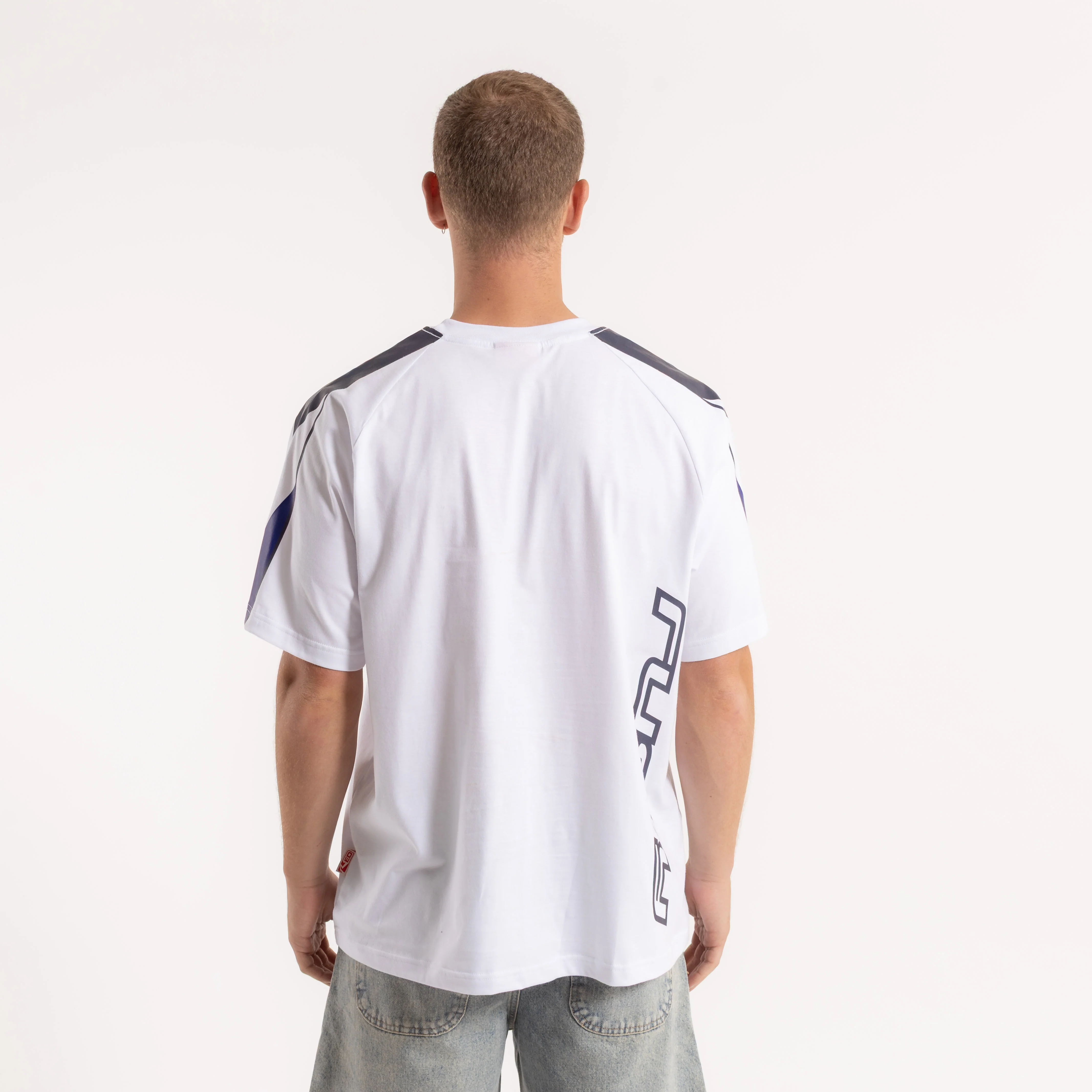 Remera Mc Rusty Rally Tee White/Navy Blue - Image 4