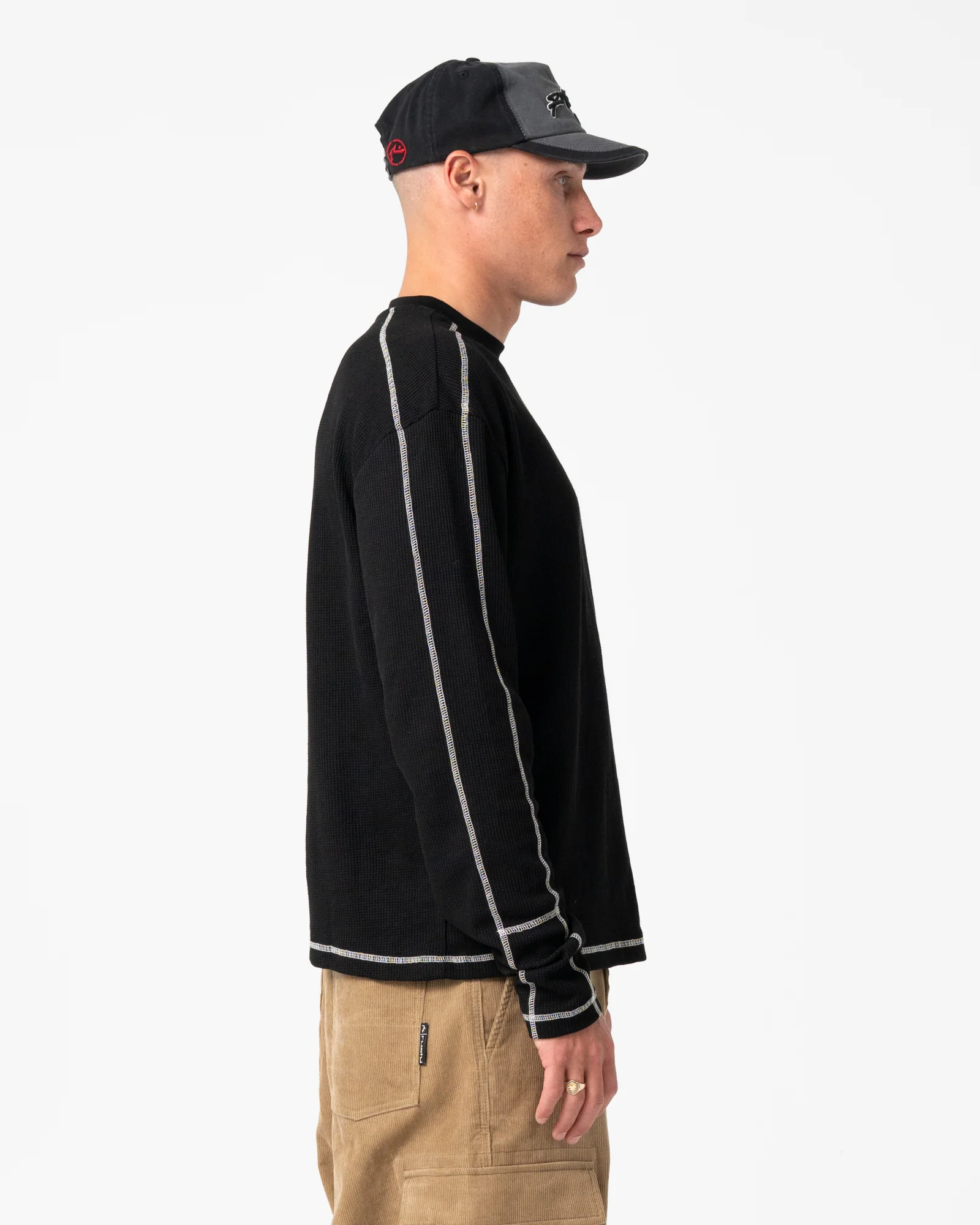 Remera Ml Rusty Chuck No Worries Long Sleeve Tee Black - Image 5