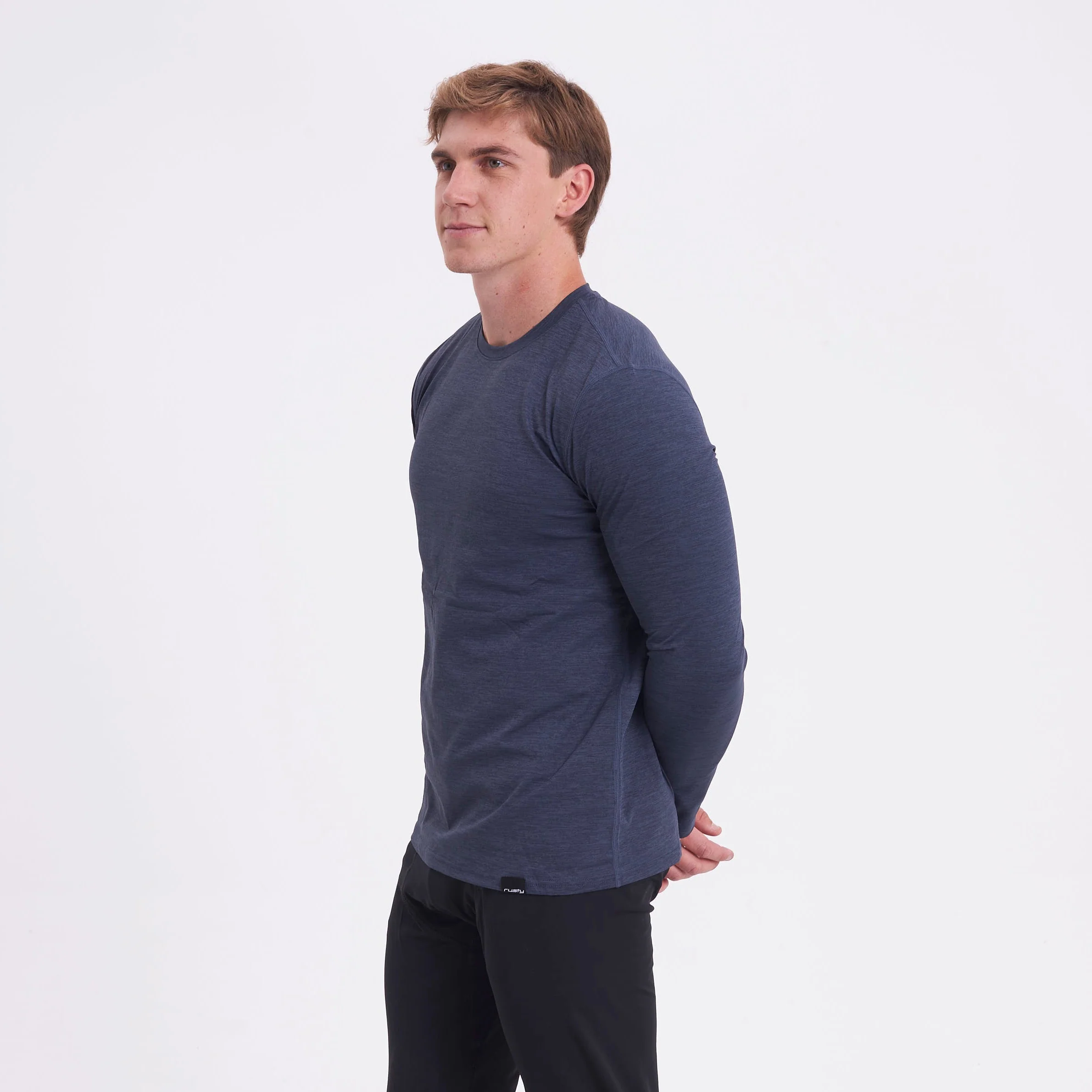 Remera Ml Rusty Booser Baselayer Ls Tee Black Marle - Image 3