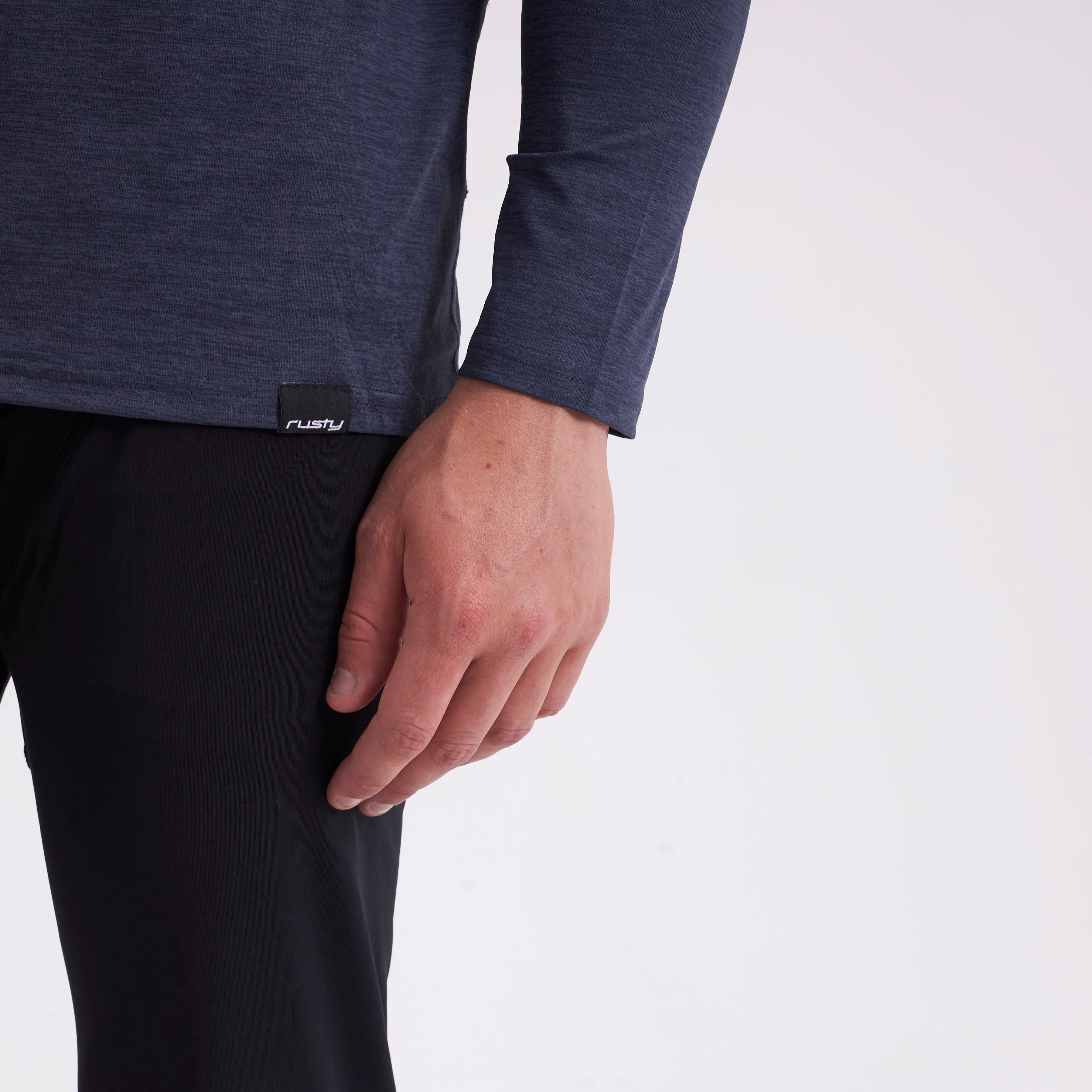 Remera Ml Rusty Booser Baselayer Ls Tee Black Marle - Image 4