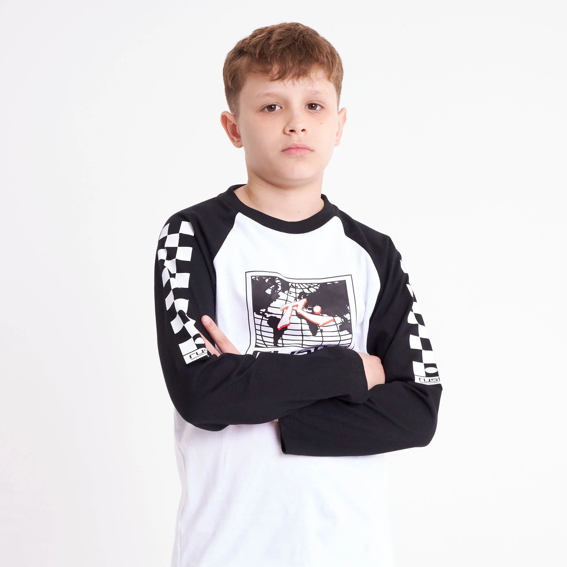 Remera Ml Rusty Tournament Ls Tee Jr White/Black - Image 3