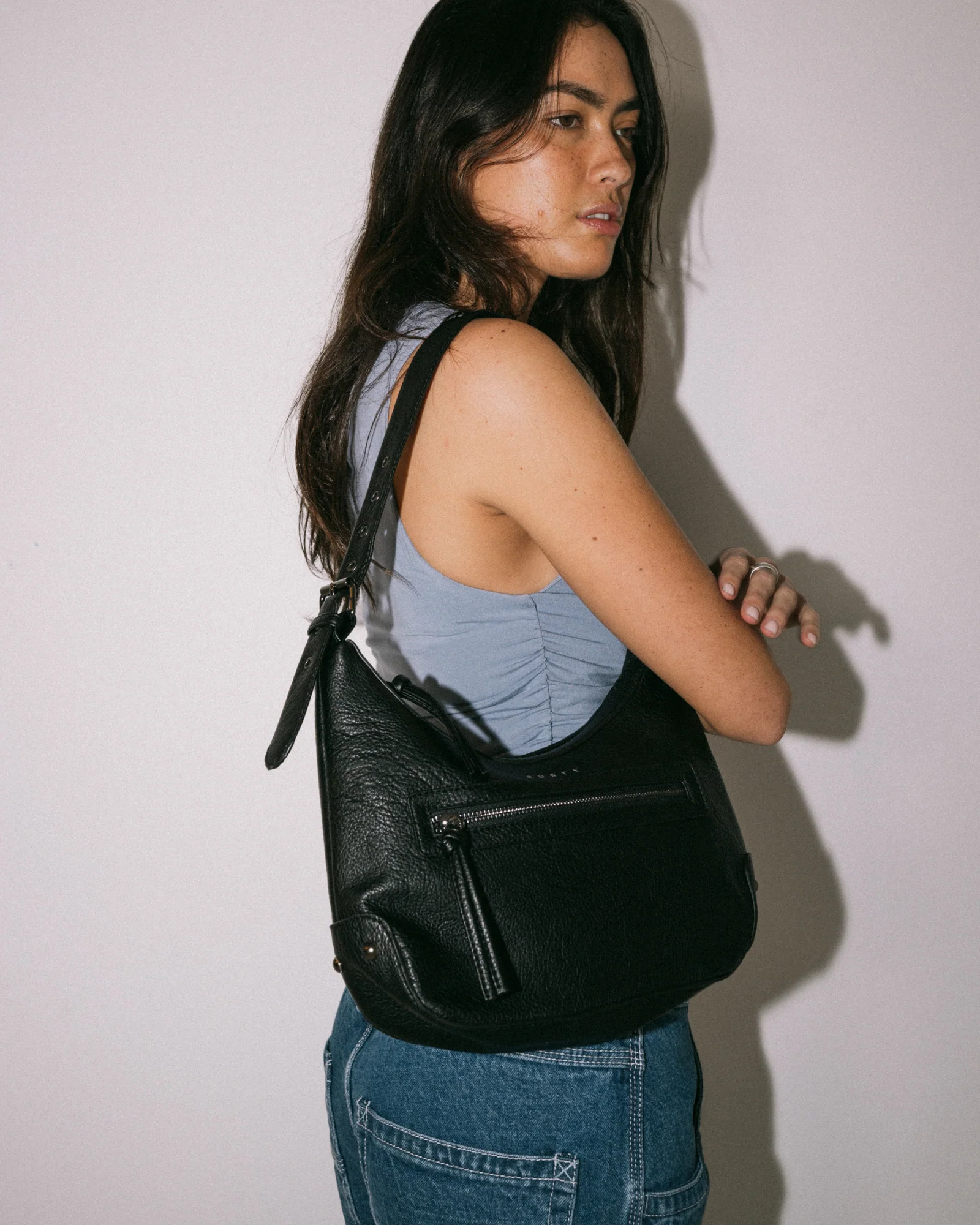 Cartera Rusty Astoria Shoulder Black - Image 6