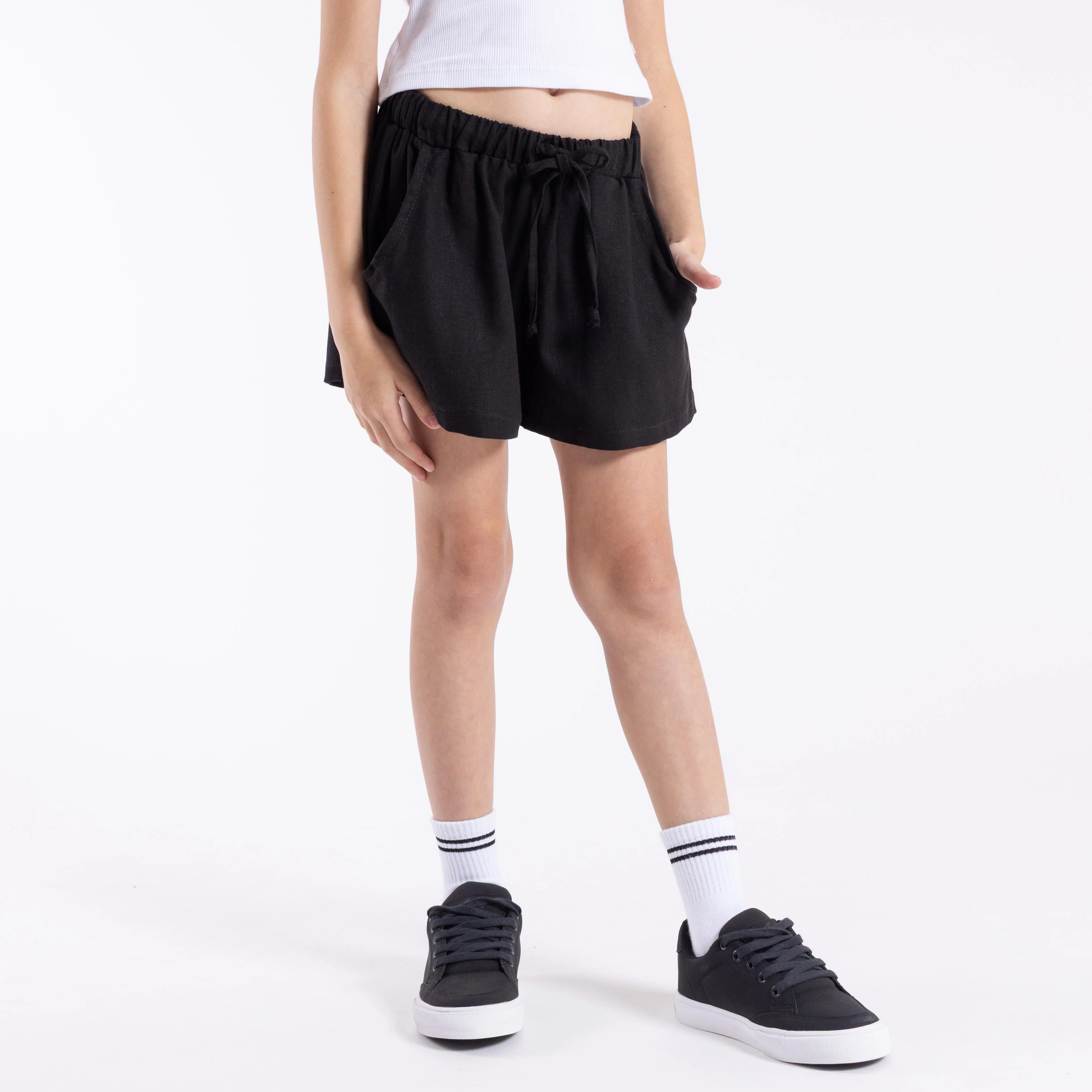 Short Sport Rusty Rumour Lounge Short Girls Black - Image 2
