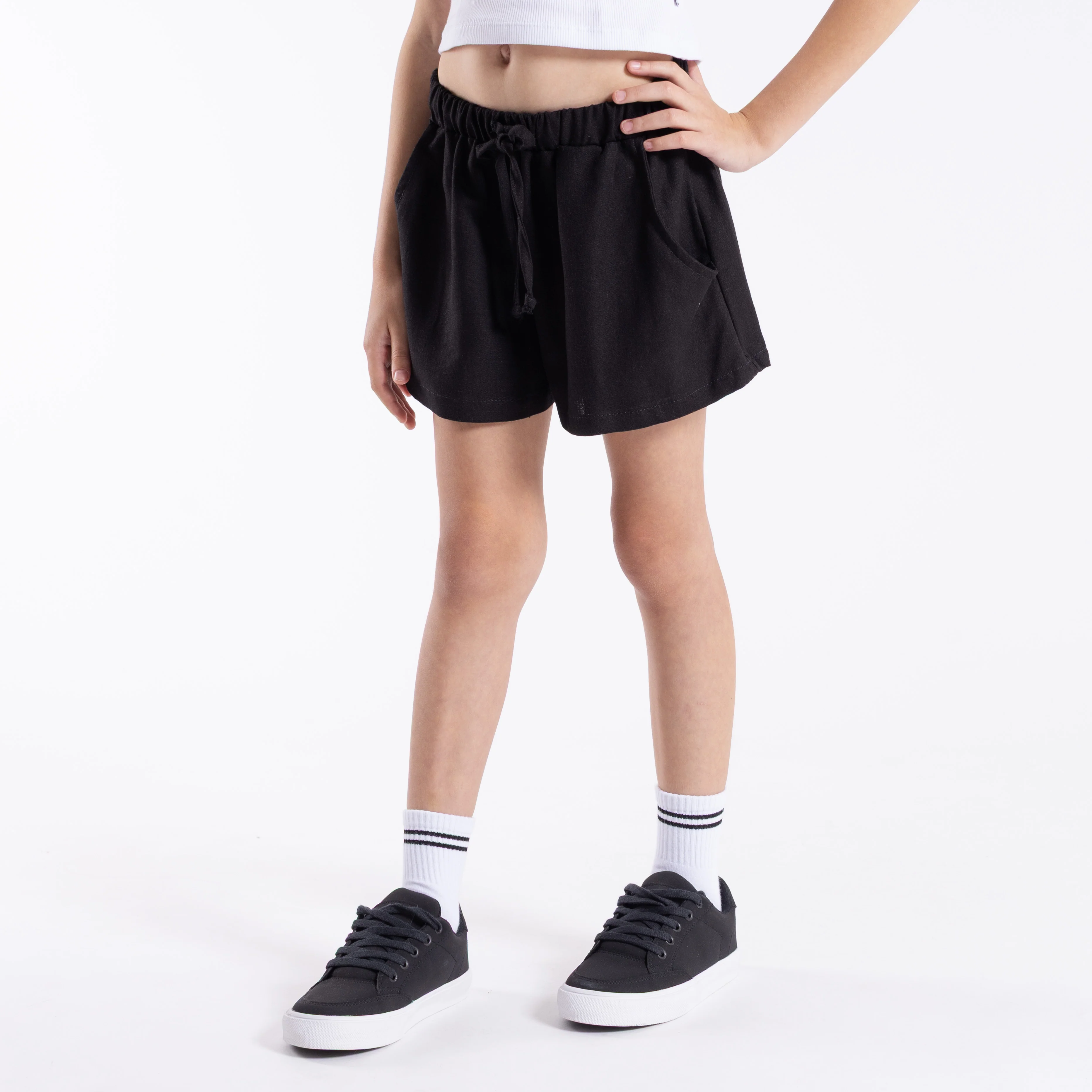 Short Sport Rusty Rumour Lounge Short Girls Black - Image 3