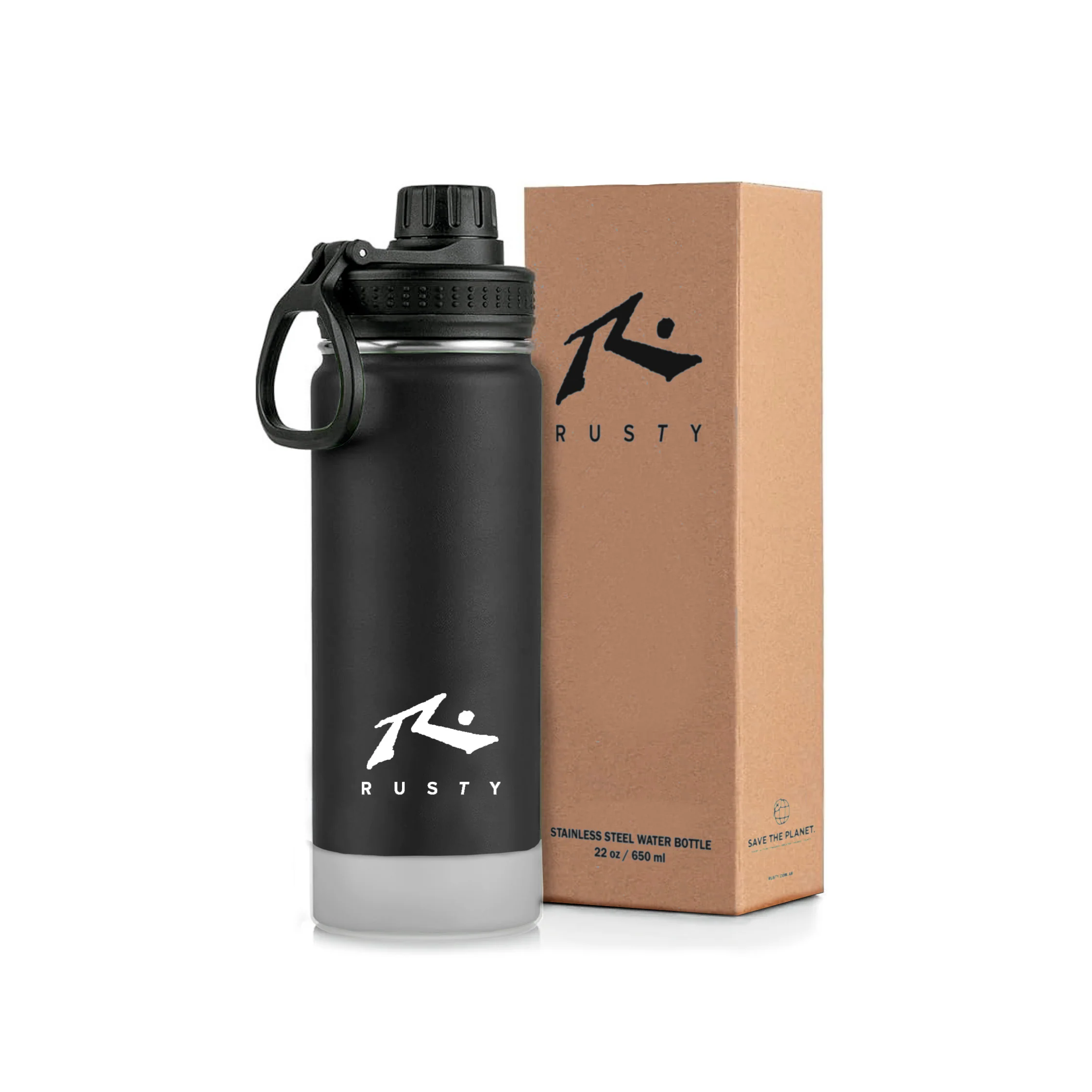 Varios Rusty Quencher Bottle Black