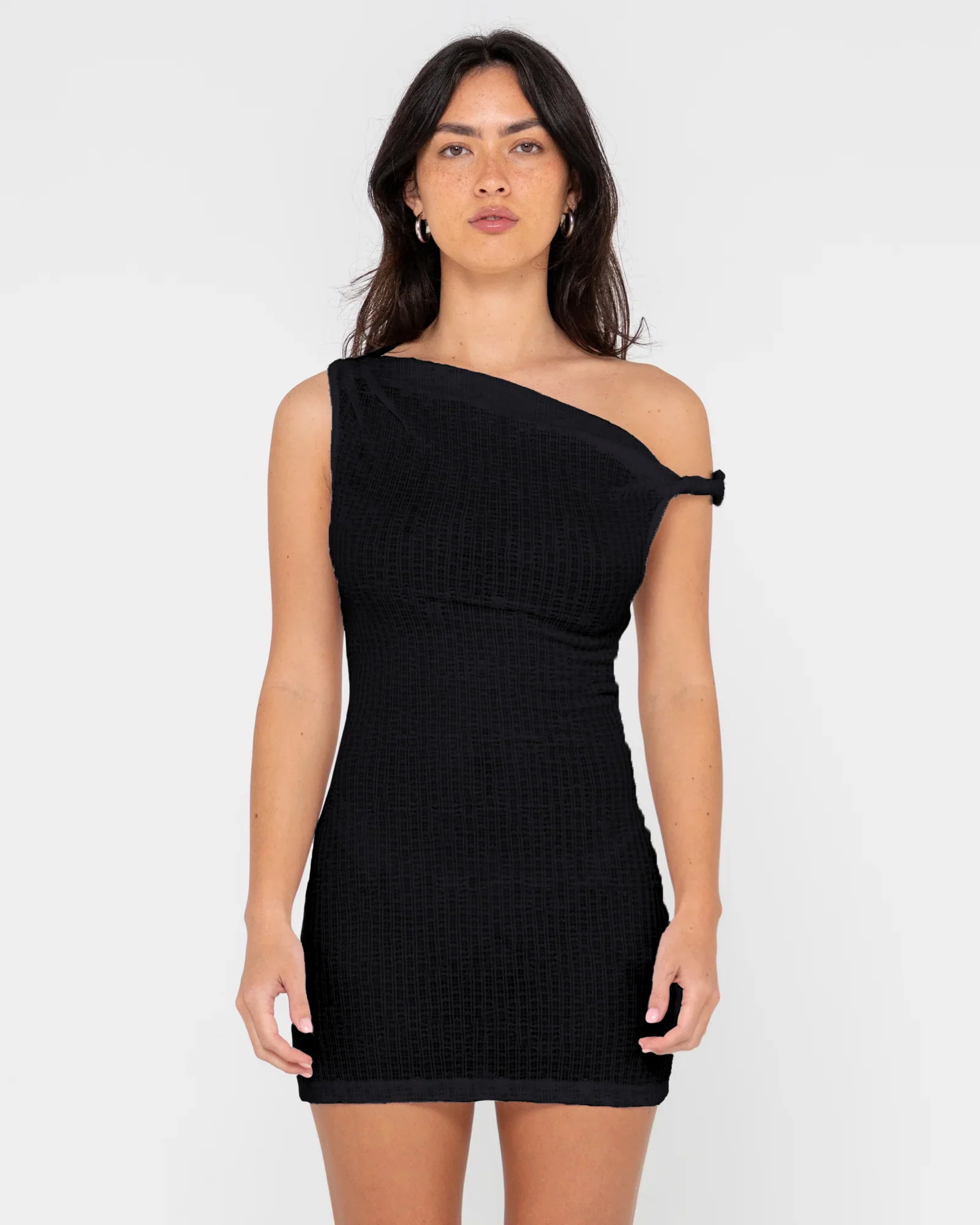 Vestido Rusty Nicky Off Shoulder Mini Dress Ld Black