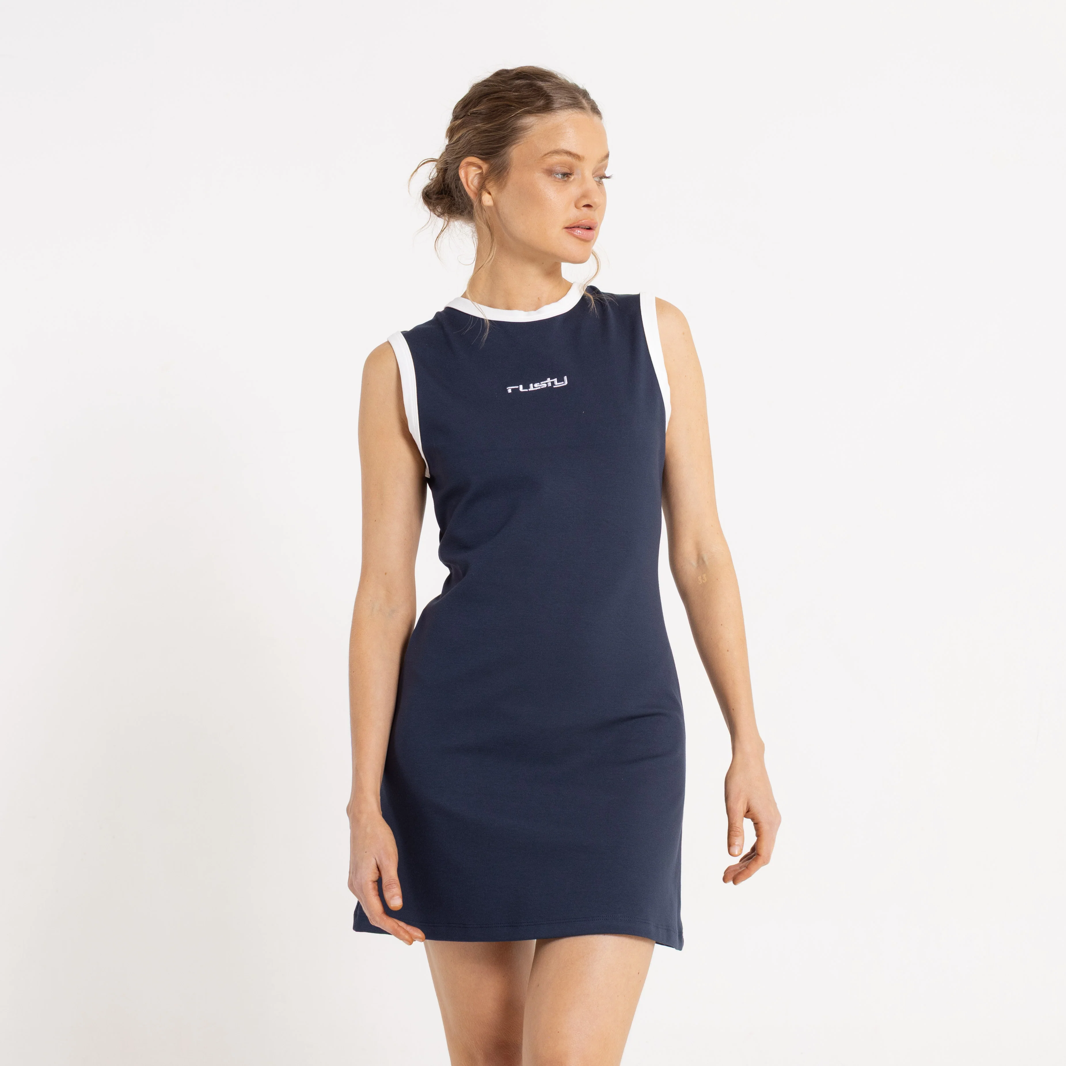 Vestido Rusty Contrast Varsity Dress Ld Navy - Image 2