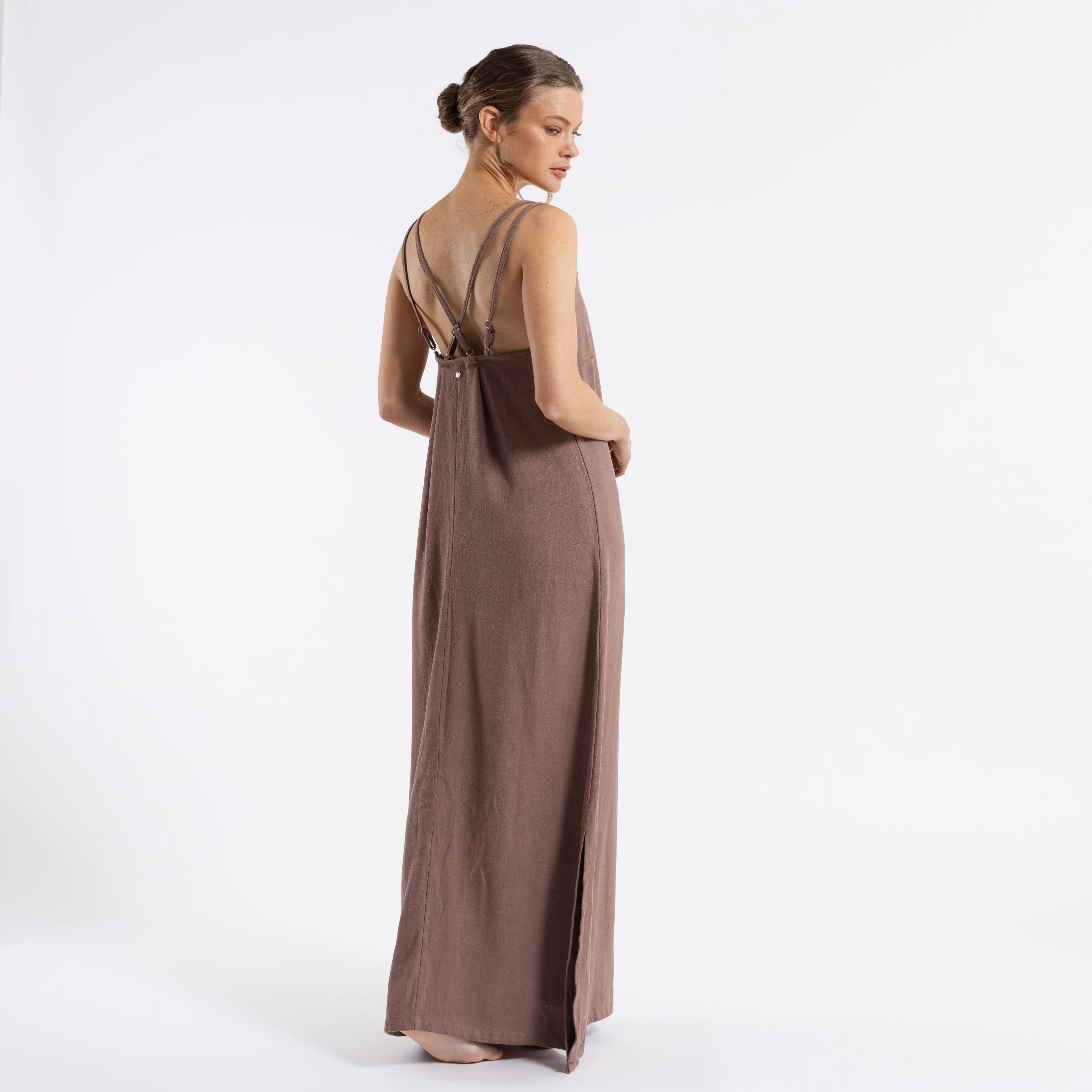 Vestido Rusty Sunset Slip Maxi Dress Ld Pinecone - Image 4