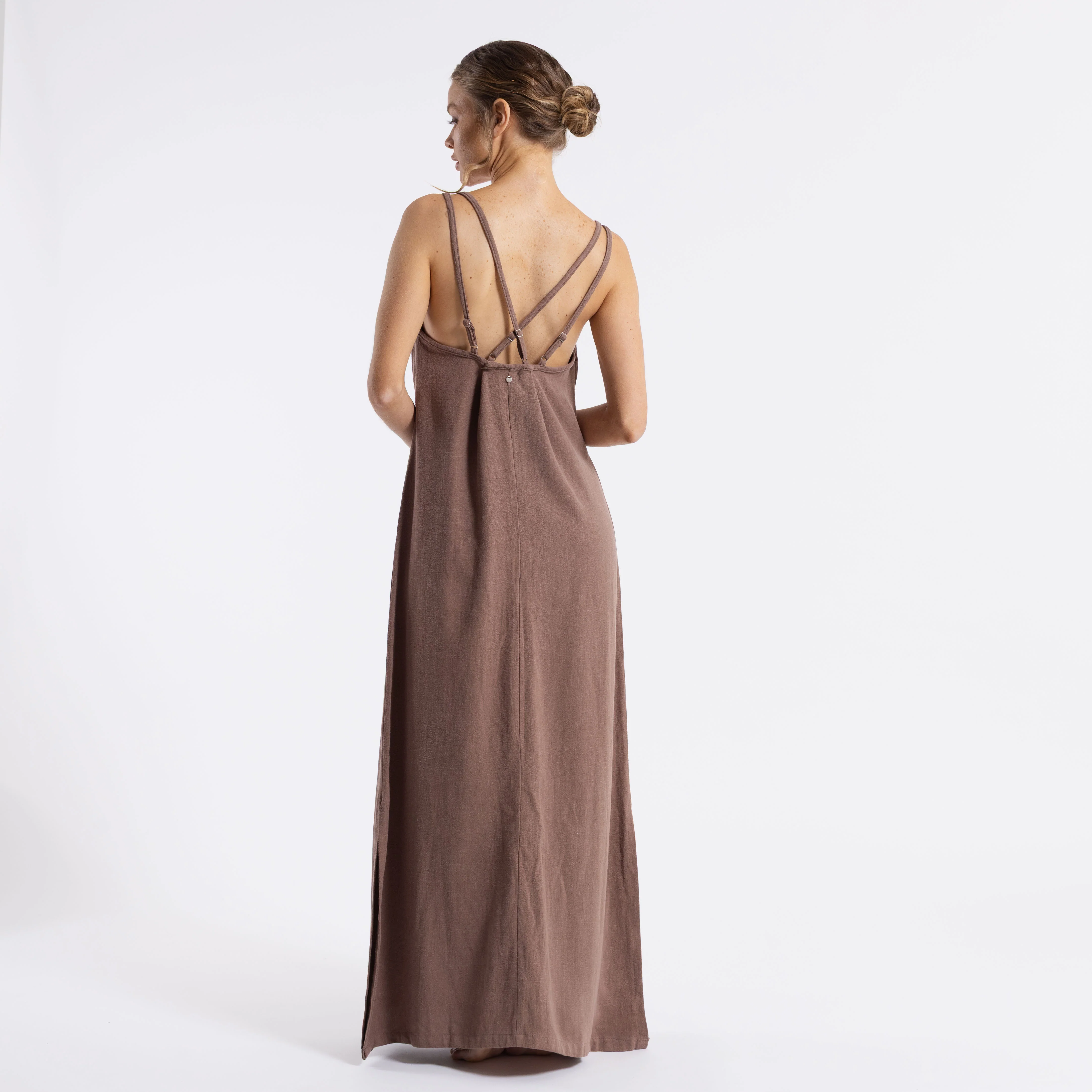 Vestido Rusty Sunset Slip Maxi Dress Ld Pinecone - Image 5